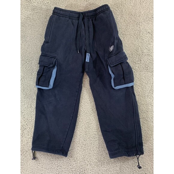 Clench Jeans Blue Cargo Sweatpants Sweats Adjustable Hem Jogger Size Medium (M) - Picture 1 of 9